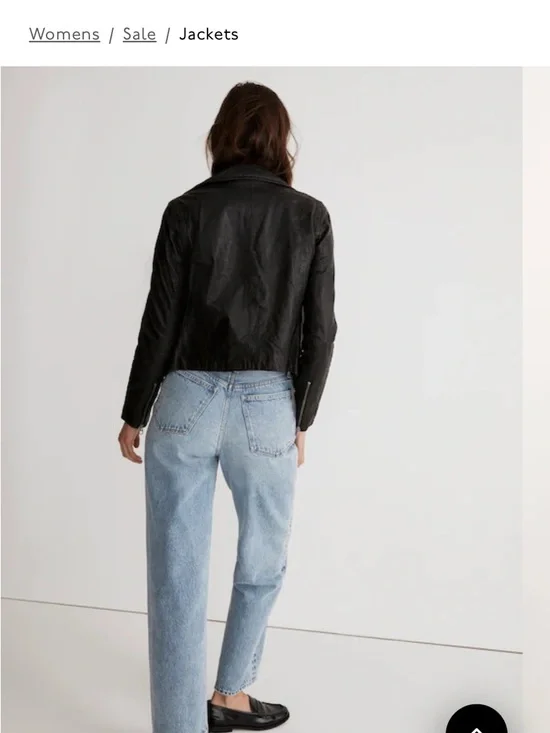 Madewell Black Asymmetrical Leather Moto Jacket - Picture 9 of 12